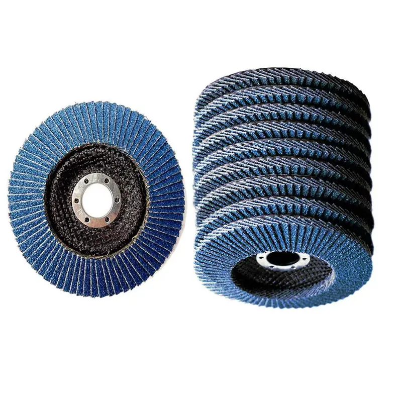 10x FLAP GRINDING SANDING DISCS 115mm 4.5" 40 60 80 120 GRIT ANGLE WHEEL UK 3