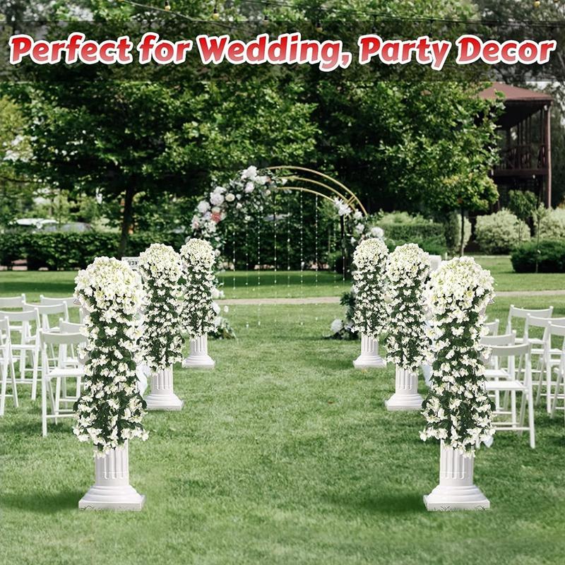 Artificial Flower Silk Violet Wall Hanging Wedding Scene Decor Home Potting Outdoor Garden Party Festival parts diy gift Hotsale Decorative Fruit 2