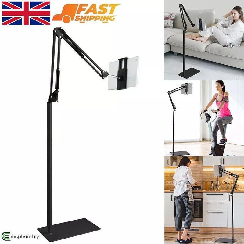 Floor Stand Adjustable Universal 360° For 3.5-11 in Phone iPad Lazy Tablet Mount 0