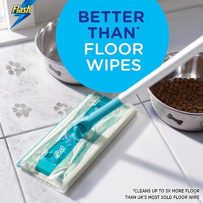 Flash Speed Mop Starter Kit with 1 Mop, 8 Wet Mopping Cloths & 16 Dry Sweeping Pads - No Bucket Required 2