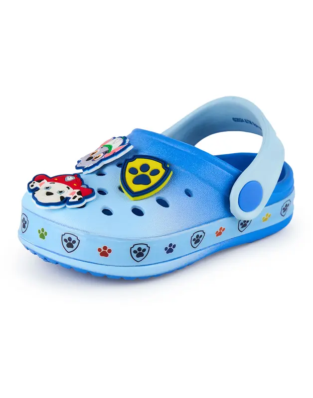 Vanilla Underground x Paw Patrol Boys Blue Multi Badge Clogs 0