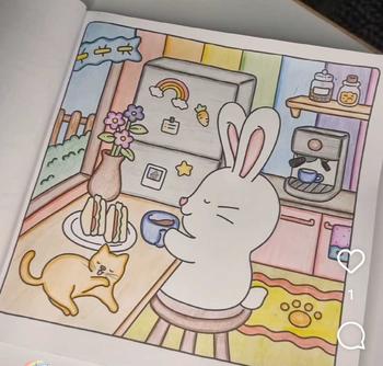 Product Review of Girl's Day Coloring Book & Cute Animal Character Coloring Book, 2 Counts/set Cartoon Coloring Book, Fun Perfect Birthday Gift for Students from s**c 🦄**️ 1