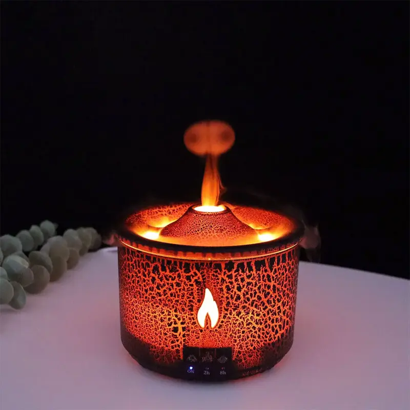 Flame LED Essential Oil Diffuser Aroma Aromatherapy Air Ultrasonic Humidifier UK humidifier  bedroom 3