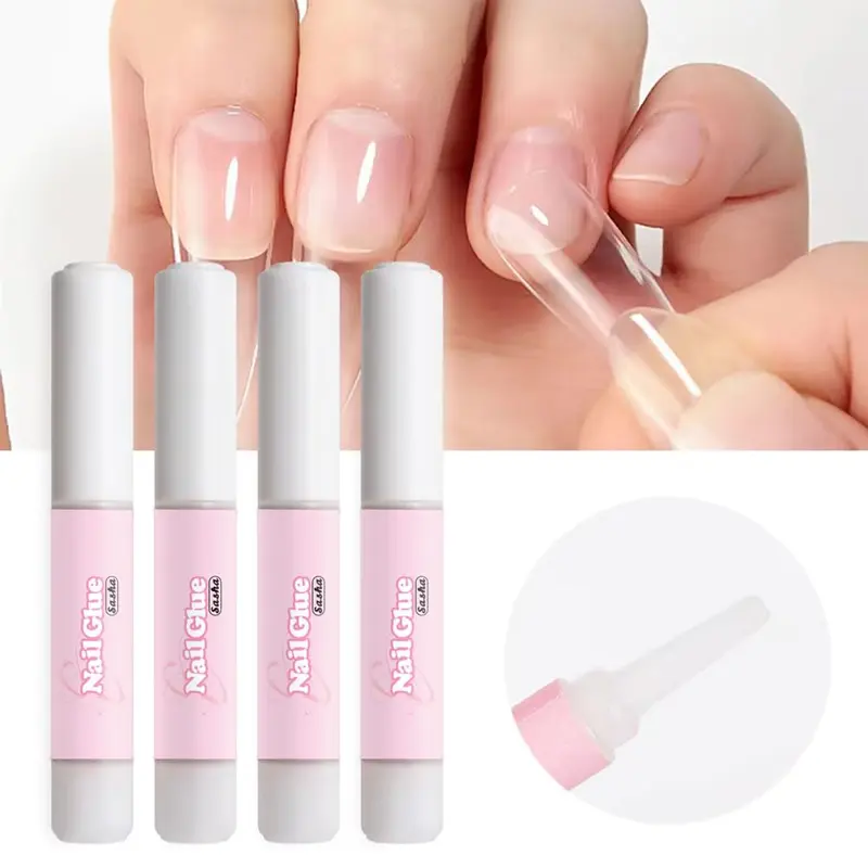 10 Pcs Nail Glue - Extra Strong, Quick-Dry Adhesive for False Nails, Tips, Rhinestones, and Nail Art, 2g Mini Bottles - Professional Salon & Home Use 2