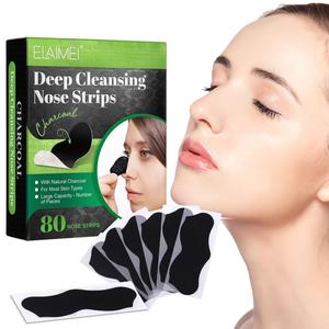 Deep Cleansing Nose Strips, 80pcs/box Blackhead Pore Strips, Absorbs Oil, Dirt, Unclogs Pores, Suitable for Face Nose Pores and Oily Skin, Nasal Patch