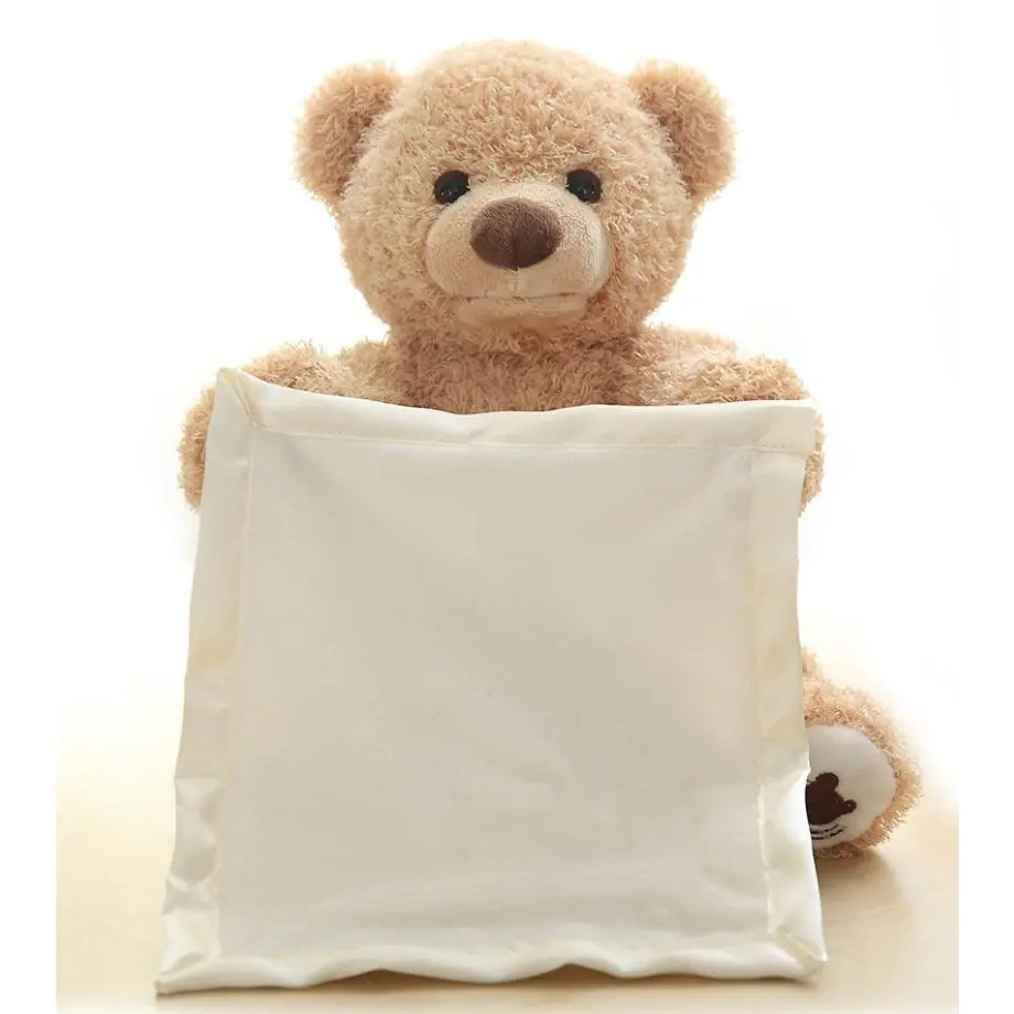 Teddy Bear bronde Plush, Animated Stuffed Animal for Babies and Newborns