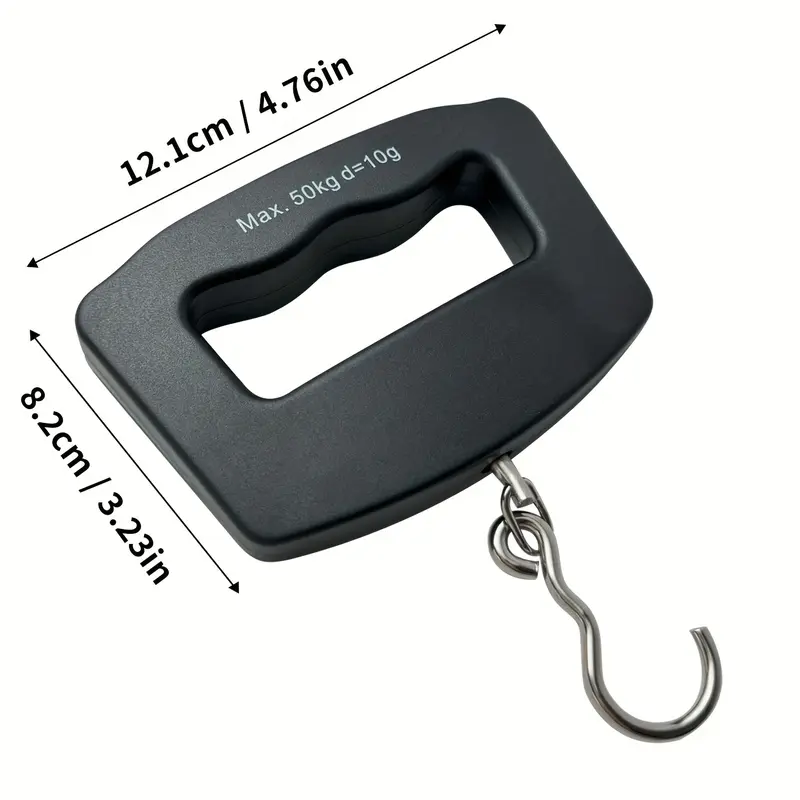 1pc Digital Handheld Luggage Hanging Scale, Mini Portable Electronic Scale with Backlit LCD Display, Travel Essentials 3