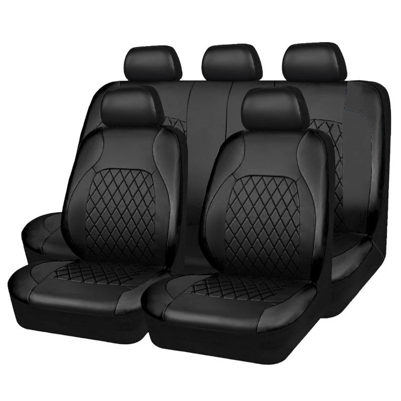 All Season Quited PU Leather Car Seat Cover Full Surrounded Seat Protector Waterproof Universal Fit Sedan Suv Pick-up Truck Seat 1
