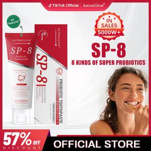 AstraGlow SP-8 Probiotic Toothpaste -For Optimal Oral Health & Fresh Breath –Free of Fluoride#springtok