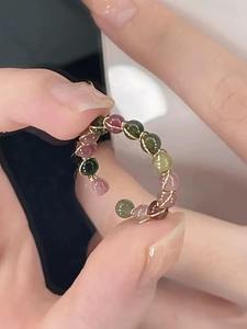 Artificial Crystal Decorated Ring, Fashionable Jewelry for Women & Girls, Trendy All-match & Exquisite Jewelry for Birthday Gift