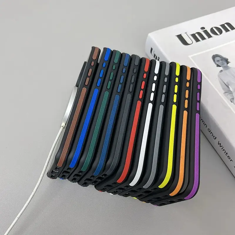 Luxury Magnetic Color Matte Translucent Armor Shockproof Case For iPhone 11 12 13 14 15 16 ProMax Magsafe Wireless Charge Cover Protection Smartphone Protective Casing Cellphone Protector Screen Protector Screen Protector Black 4