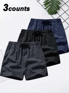 Men's Solid Color Quick Drying Shorts, Breathable Moisture Wicking Shorts, Casual Comfy Shorts for Beach Vacation Running, Menswear, Workout Clothes, Shorts for The Summer, Athletic Shorts, Shorts for Men