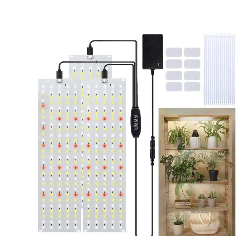 Full Spectrum Indoor Grow Light Dimmable Timer 4 Panels 540 LED Grow Light 2