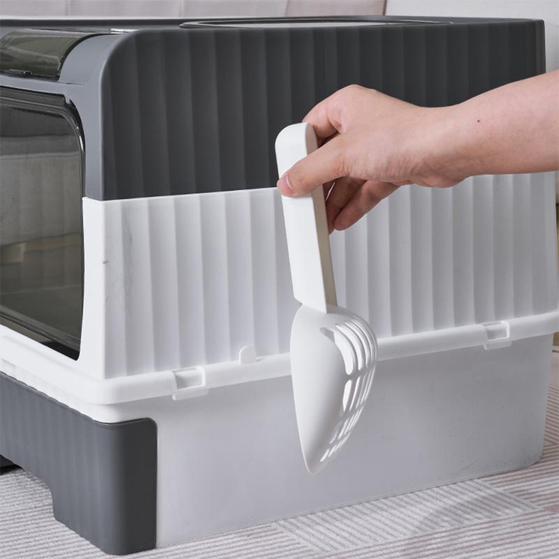 Pets Mood Enclosed Cat Litter Box with UV Sterilization, Odor Control & Easy Cleaning 8