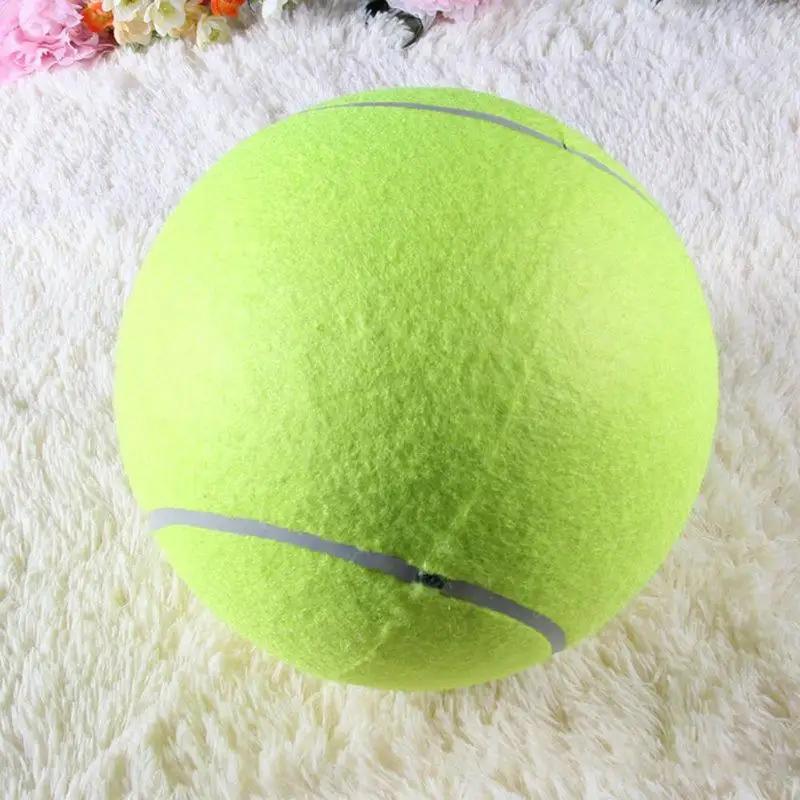 Product Introduction of NEW 7/8/9.5Inch Dog Tennis Ball Giant Pet Toys for Dog Chewing Toy Signature Mega Jumbo Kids Ball Training Supplies Dropship Plush 7