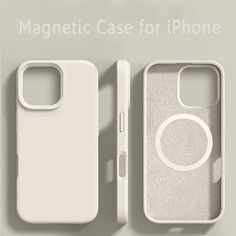 [Liquid Silicone] Original Liquid Silicone Magnetic Cases for iPhone 16/15/14 Plus/13/12 Pro Max/11 - Wireless Charging Compatible - Perfect for Christmas Presents 0