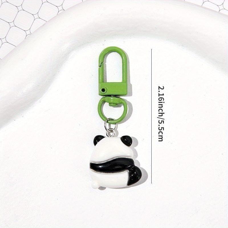 (Giveaway) 1pcs Cute Cartoon Panda Keychains, Aluminum Alloy Uncharged Key Ring Charms for Backpacks, Bags, Perfect Gift for Family and Friends 5