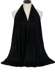 Stretchy Hijab Scarf As Gift, Elegant 2024 New Head Wrap Style Comfy Stretchy Long Shawl, Lightweight Minimalist Matching Scarf, Windproof Women Accessories As Gift