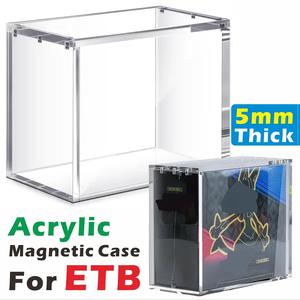 Stackable Acrylic Display Case, Compatible with Etb High-Quality Rectangular Storage Box, Magnetic Closure Design, Transparent Durable Organizer