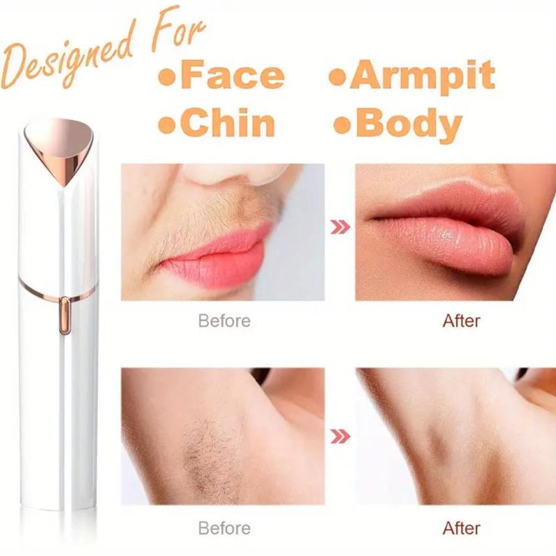 Product Introduction of Advanced Portable Electric Epilator - USB Rechargeable Lipstick Shaver Women Hair Removal Tool Eyebrow Trimmer Precision Blade Technology Designed Smooth Silky Skin Travel Daily Use On-the-Go Grooming Safe Painless Handy Hair Removal Solution Face Body 5