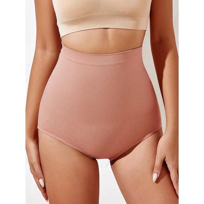 4pcs Color High Waisted Tummy Control Butt Lifter Women's Underwear, comfortable, breathable, and pleasant to wear every day. 3