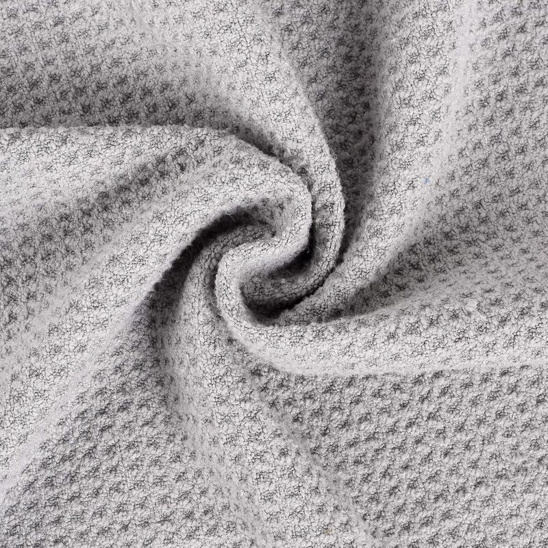 Tri-Fold Golf Towel | Premium Microfiber Fabric | Waffle Pattern | with Heavy Duty Carabiner Clip | Golf Towel for Men and Women (Gray Golf Towel) 5