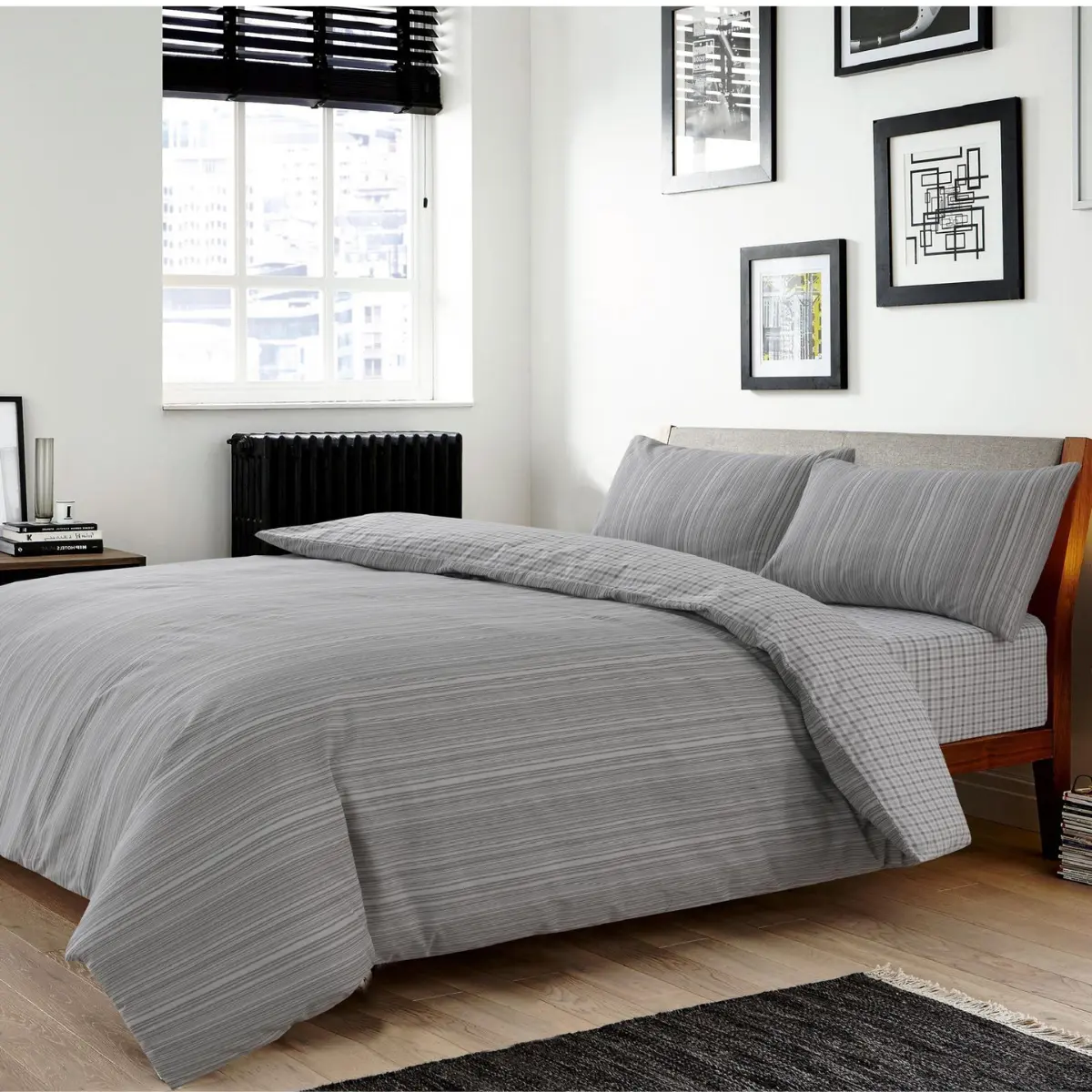 3 Piece Rich Cotton Duvet Cover Bedding Set Single Double King Super King Sizes*