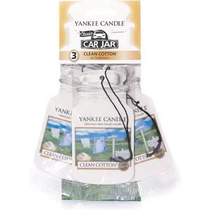 YANKEE CANDLE Hanging Cardboard Luxury Car Jar Air Freshener 3 in 1, Clean Cotton, Black Cherry, Midsummer Night, Amber and Sandalwood. Compactible with All Cars. cars cents scented airfresheners carairfreshener carfragrance yankee  car