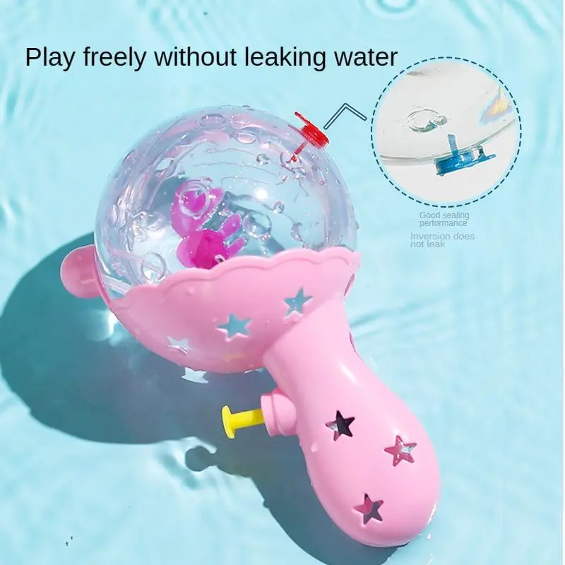【RANTS BETTER】Water Gun Light Cartoon Spray Machine Bath Splashing Toys for Boys Kids Summer Outdoor Swimming Party Toy Children's Day Gifts 2