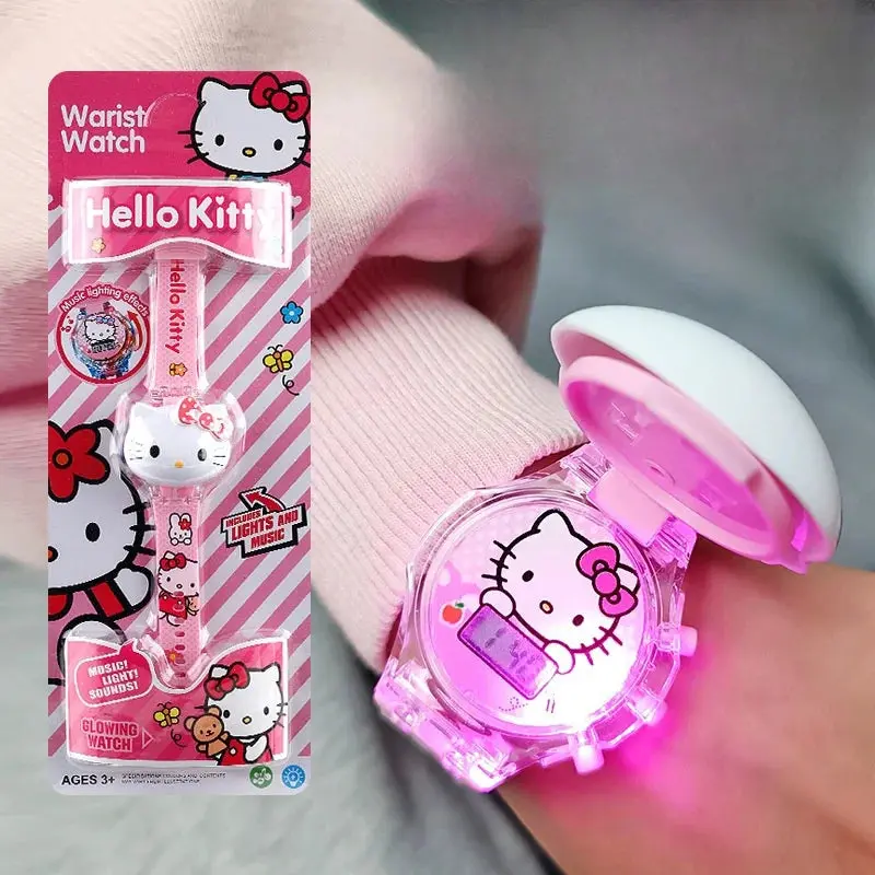 Kawaii Sanrio Kuromi Watch – Cute Cinnamoroll & Hello Kitty Music Silicone Strap Wrist Watch for Kids, Perfect Birthday Gift 4