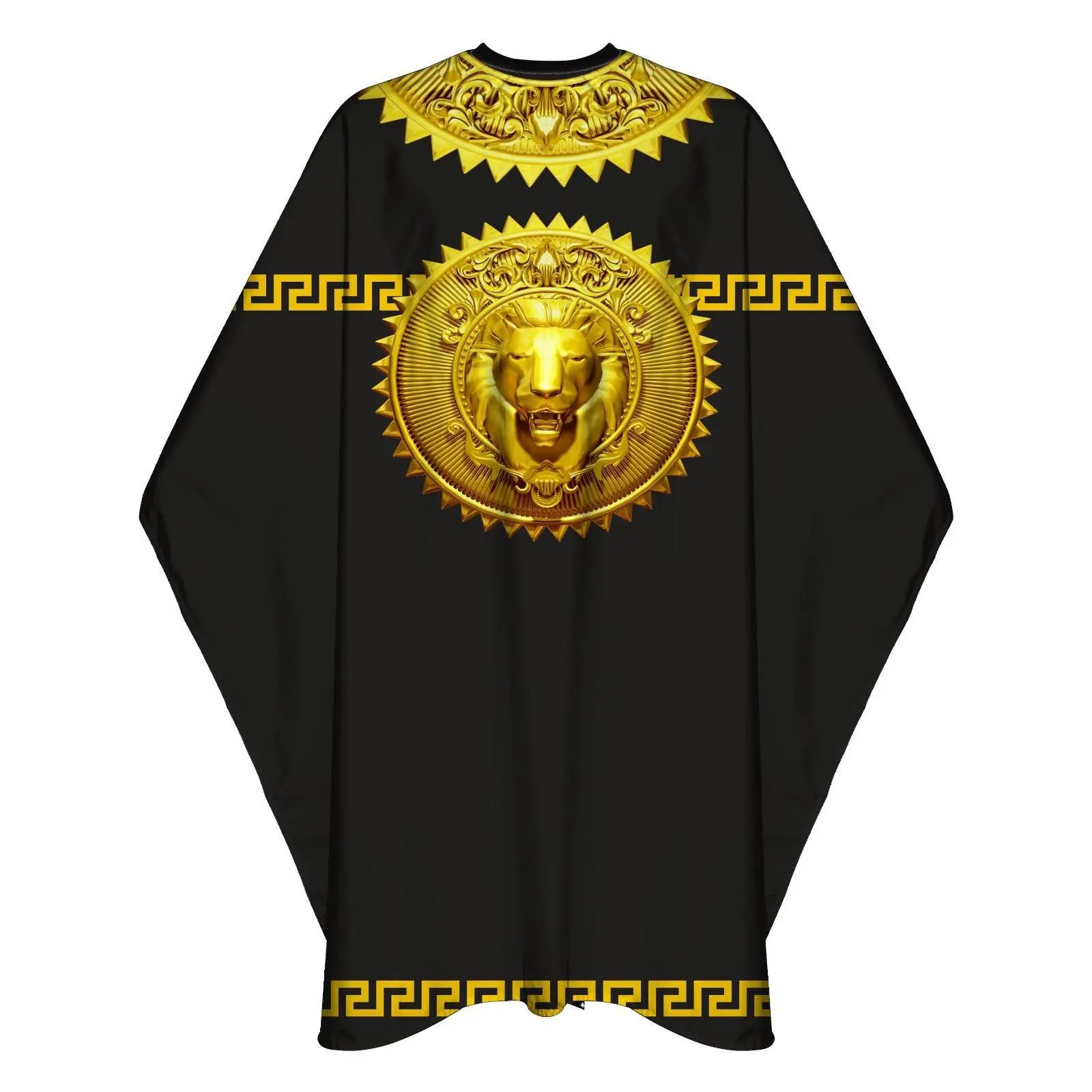 Professional Hair Cutting Waterproof Cape Gown ( Black and Gold)