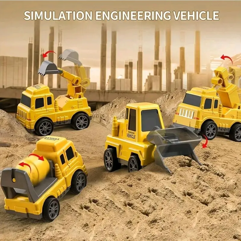 Toy Engineering Truck with Pull Back Cars - Classic & Novelty Toy Vehicles 5