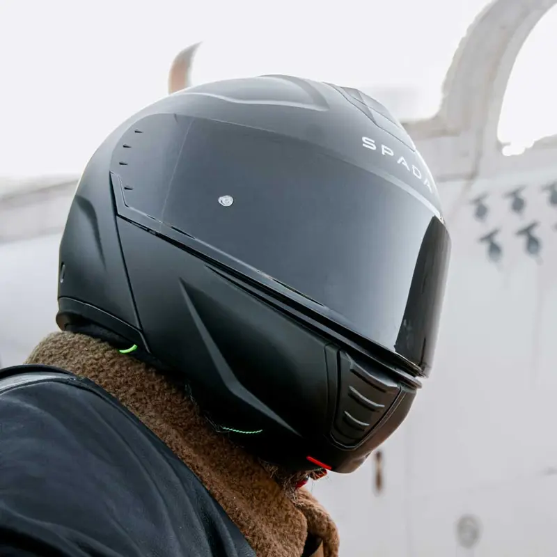 Spada Orion 2 Flip Up Motorcycle Helmet - Matt Black 7