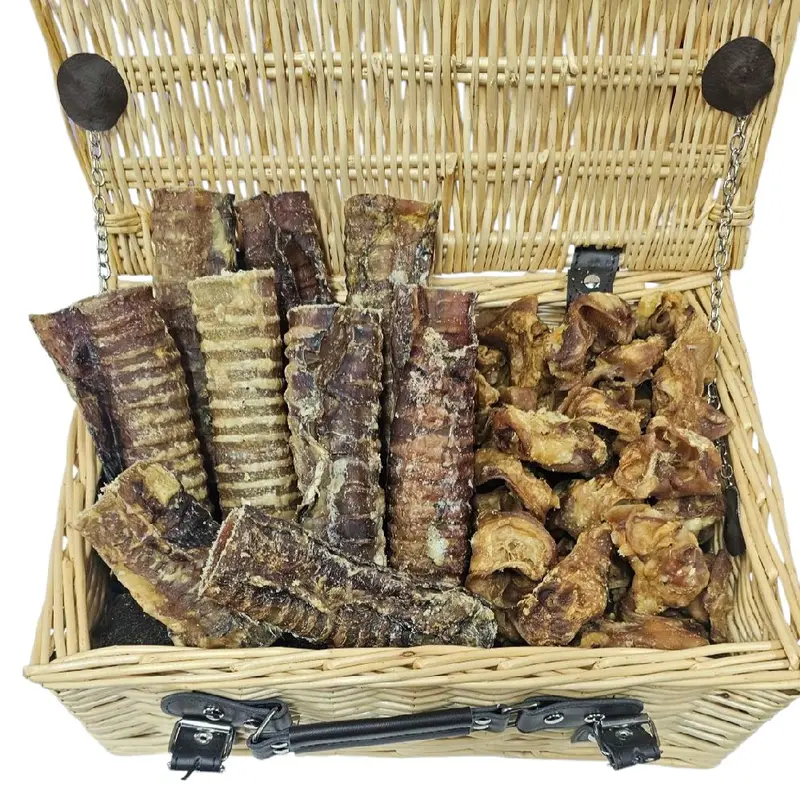 1kg Bulk Bag pork crunch/beef trachea Natural Dog Treats snacks 4