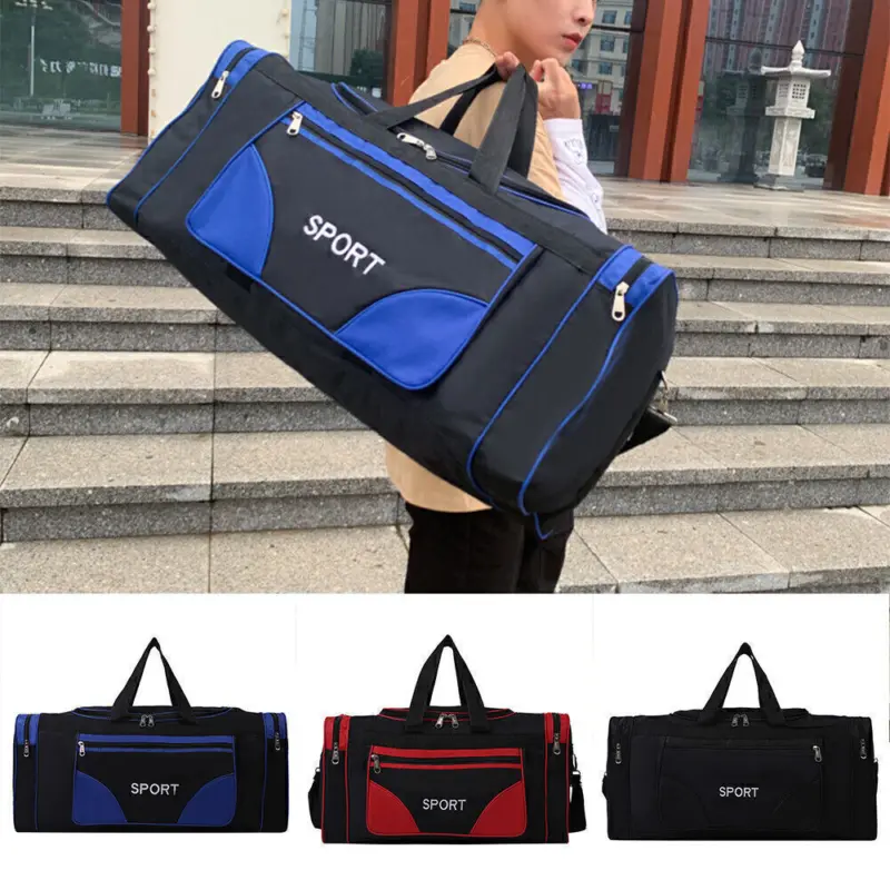 Mens Womens Large Holdall Bag Duffle Bag Sports Weekend Travel Luggage Bags 2