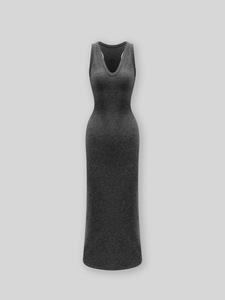 Temperament light luxury, slim fit, elegant sleeveless dress