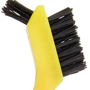 Stainless Steel Mini Brushes, Soft Grip, 3-Pack, Grey/Yellow 4