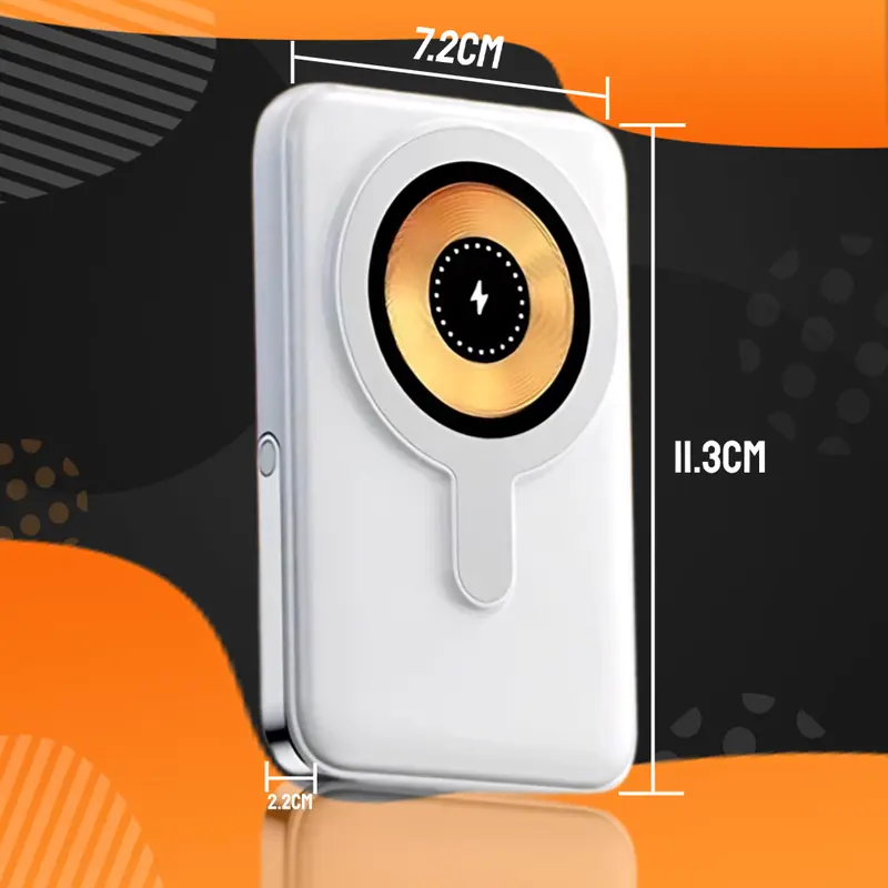 Magnetic Portable Charger | 10K mAh Fast Wireless Power Bank for iPhone & Android 6