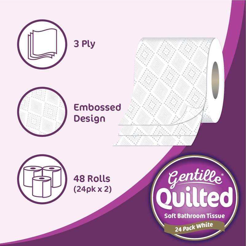 Product Introduction of [UK SELLER] Indulge in Gentille Quilted Luxury 3-Ply Toilet Paper 48 Rolls Strong, Soft & Eco-Friendly UK Made Ultimate Comfort for Your Bathroom [FREE FAST UK SHIPPING] 11