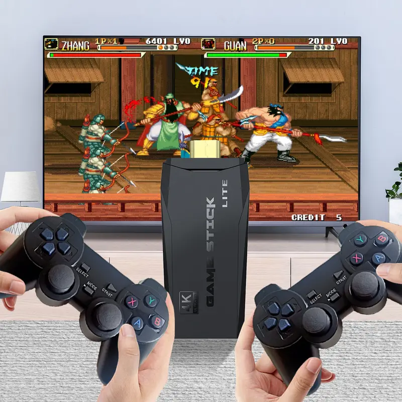 Sleek, ergonomic, and built to last. Whether you’re gaming for hours or exploring new worlds on the go| game console 2.4G high definition wireless handle game console PS1 retro arcade double home game console 0