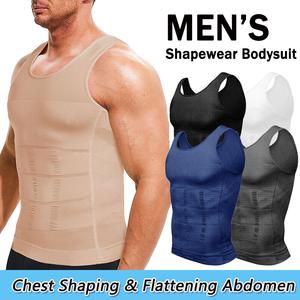 CATTIBOR Men Shaping Vest Body Shaper Sport Vest Abs Abdomen Sleeveless Workout Tank Tops Shirts Menswear GYM Shirts,Back to School Outfits,Boys Underwear