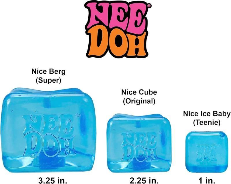 Nice Cube Nee Doh Stress Ball - Sensory Toys,  Sensory Balls, Non-Toxic Dough Material，Needoh Fidget Toys, Anxiety & Stress Relief, fidgets  school antistress  toys 8