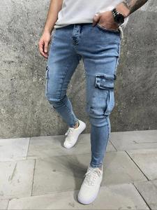 Men's Regular Fit Side Stripe Ripped Jeans, Casual Comfy Denim Pants for Daily Wear, Fashion Men's Bottoms for All Seasons, Cotton