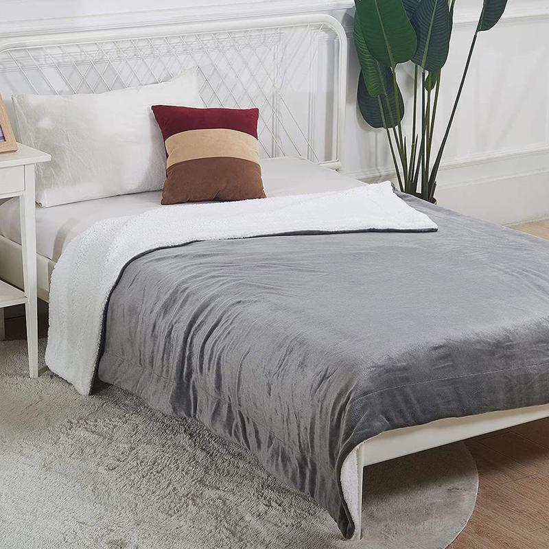 Ultra Soft Double Layer Electric Heated Throw Blanket with Adjustable Heat Settings & Overheat Protection by OLIVIA ROCCO 4