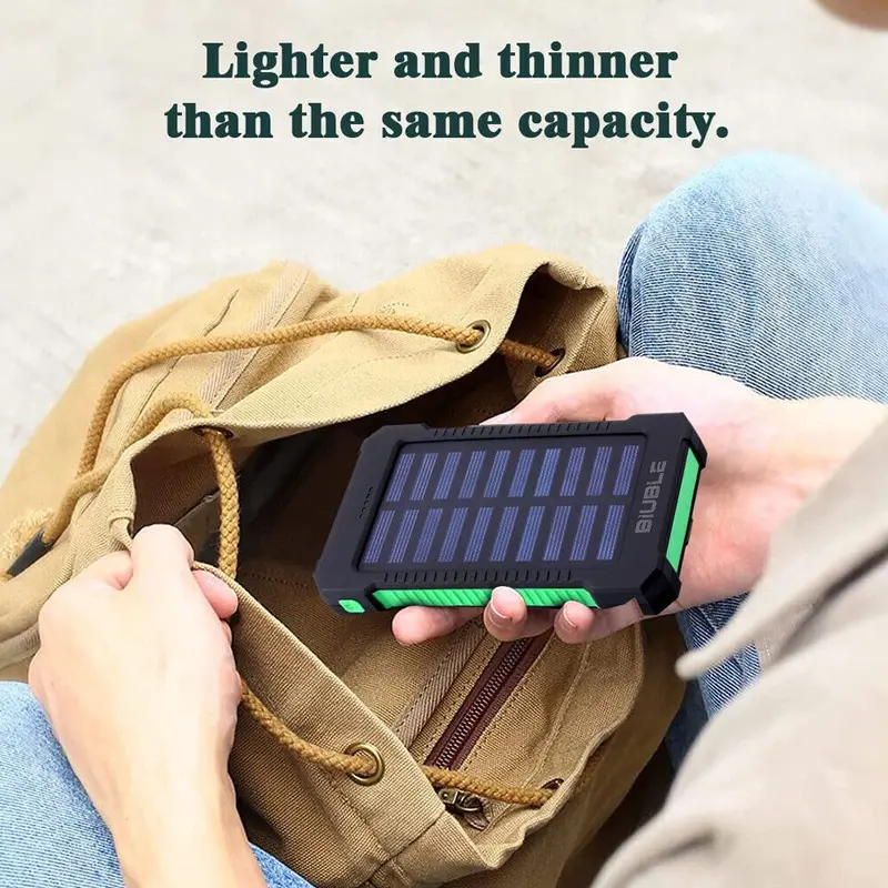 Portable 9000000mah Solar Power Bank Pack USB LED Pack Battery Charger For Phone 1