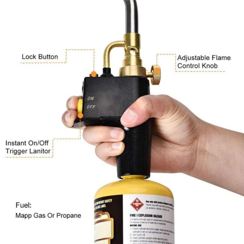 Gas Torch Mapp Gas Blow Torch Map Propane Gas Solderding Brazing Plumber Tool UK 4