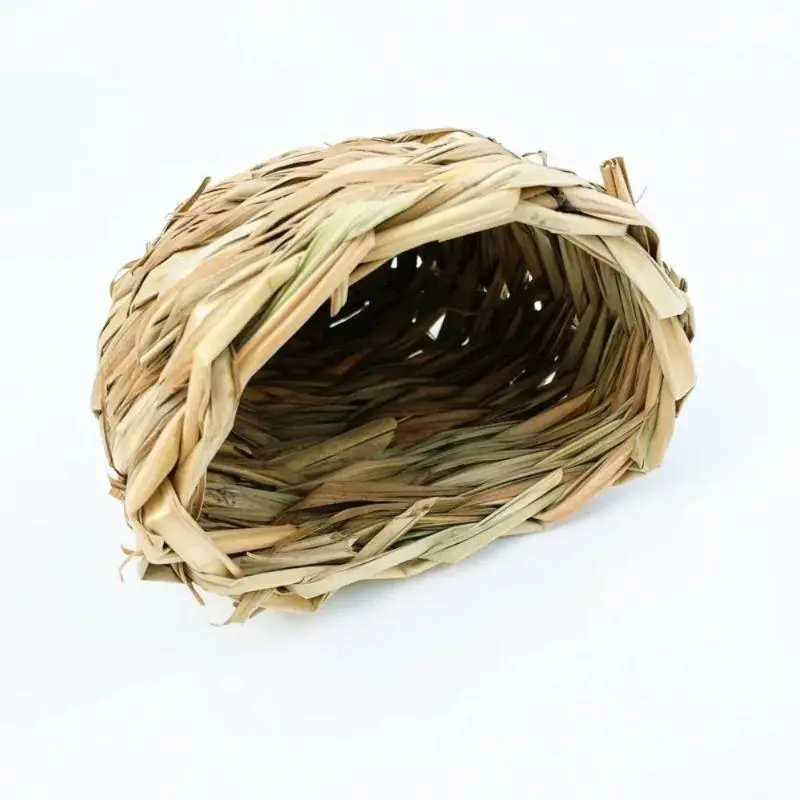 Hamster Avoiding Grass Nest, Grass House Grinding Teeth, Hand Woven Small Pet Grass Nest, Hamster Nest, Parrot Bird Toy 2