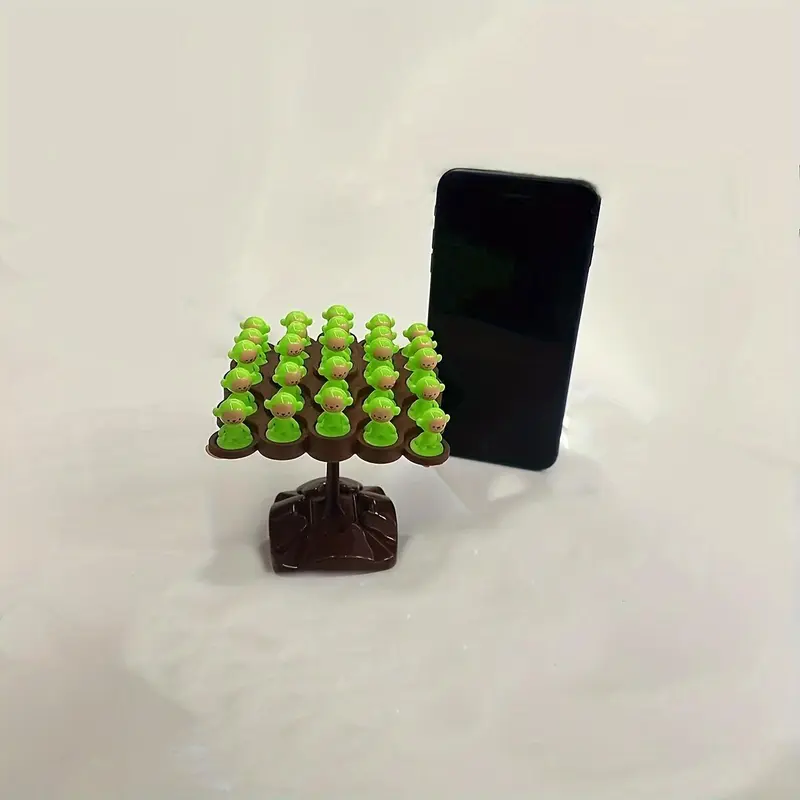Monkey Balance Tree Focus Training Puzzle Stacking Game for Two Players, Interactive Balance Toy for Children, Randomly Selected Set. 5