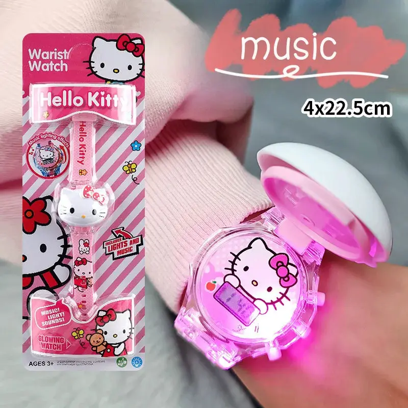 Kawaii Sanrio Kuromi Watch – Cute Cinnamoroll & Hello Kitty Music Silicone Strap Wrist Watch for Kids, Perfect Birthday Gift 7