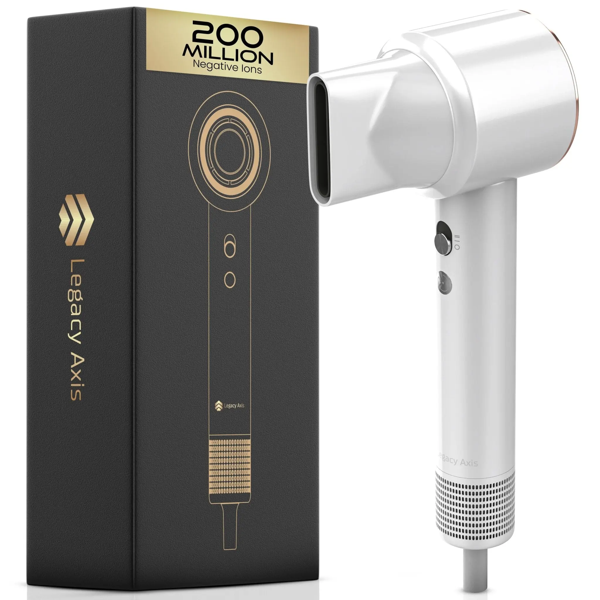 Legacy Axis Wind Speed Pro Hair Dryer- Professional Quick Dry Hair Dryer, Ionic Blow Hairdryer